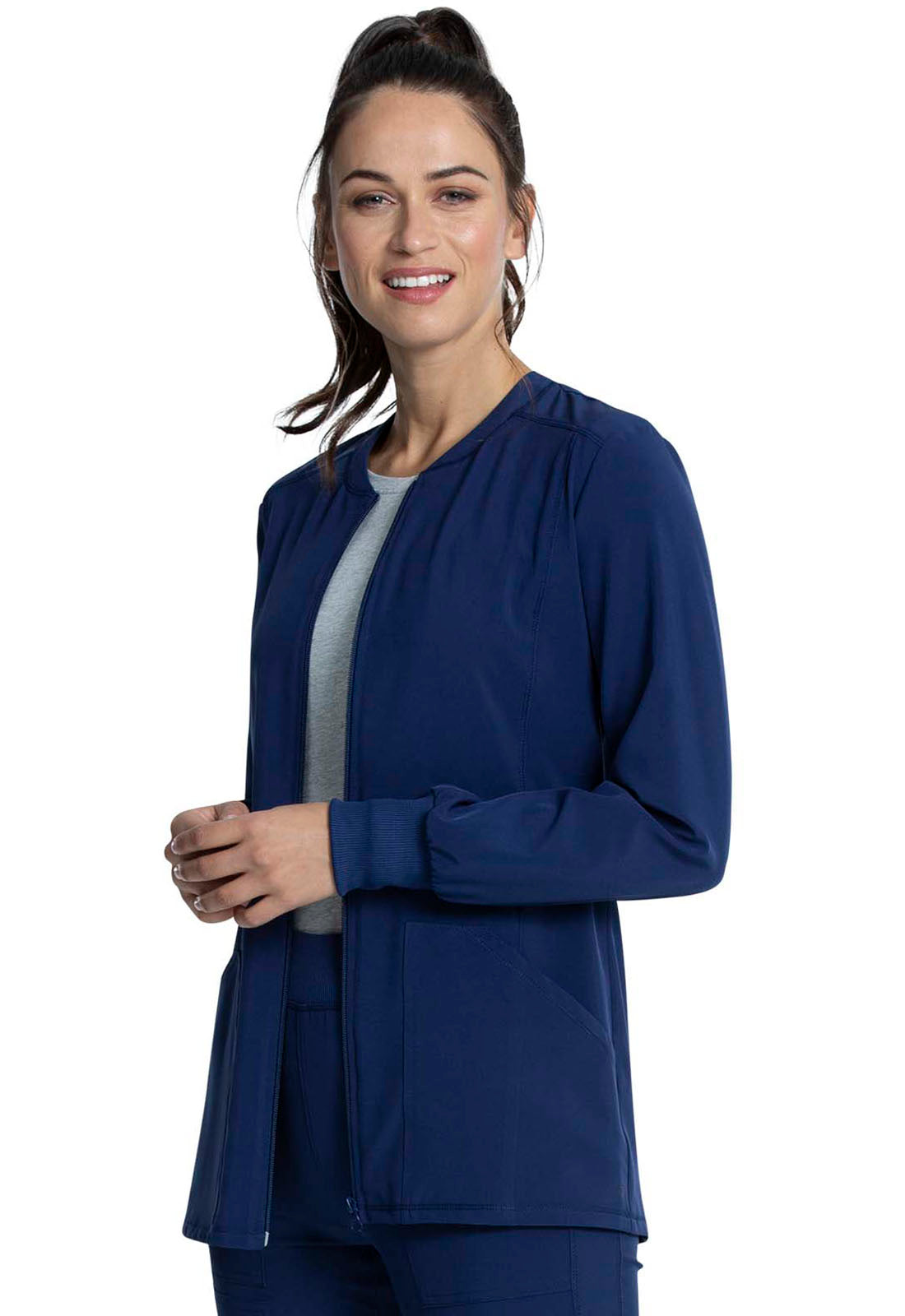 Cherokee Allura Women's CKA384 Zip Front Jacket – The Uniform Shoppe