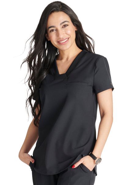 CK ALLURA SELECT Women's CKA667 Mitered V-Neck Top
