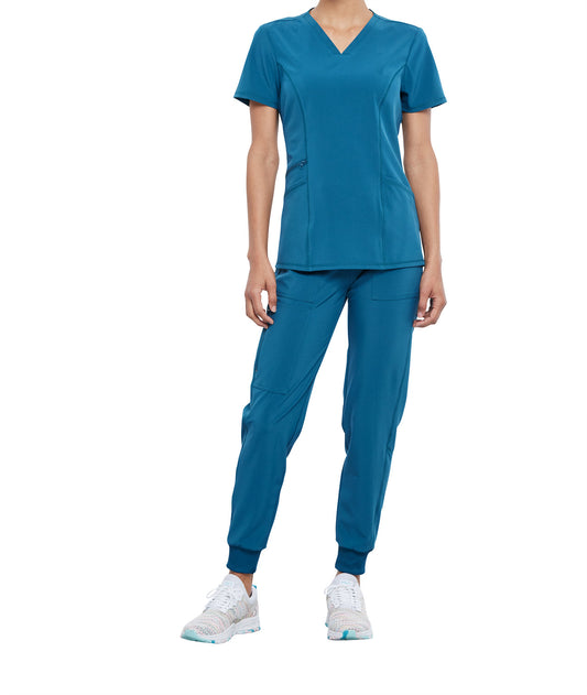 Cherokee Allura CKA 685 3-Pocket V-Neck Top