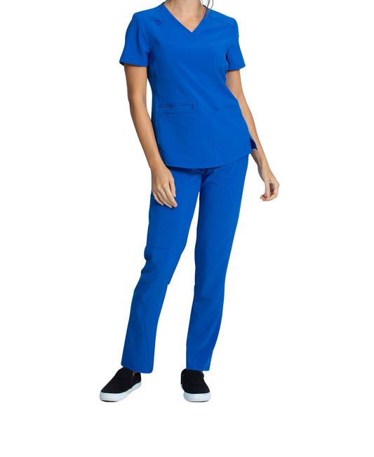 Cherokee Allura CKA 685 3-Pocket V-Neck Top