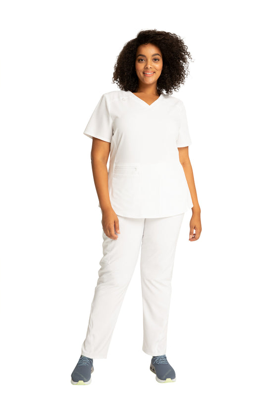 Cherokee Allura CKA 685 3-Pocket V-Neck Top