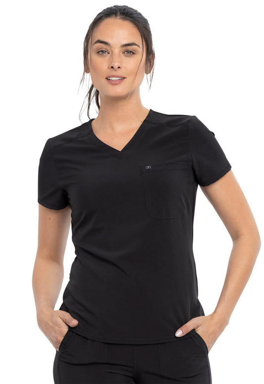 Cherokee Allura Women's CKA690 Tuckable V-Neck Top — Clearance