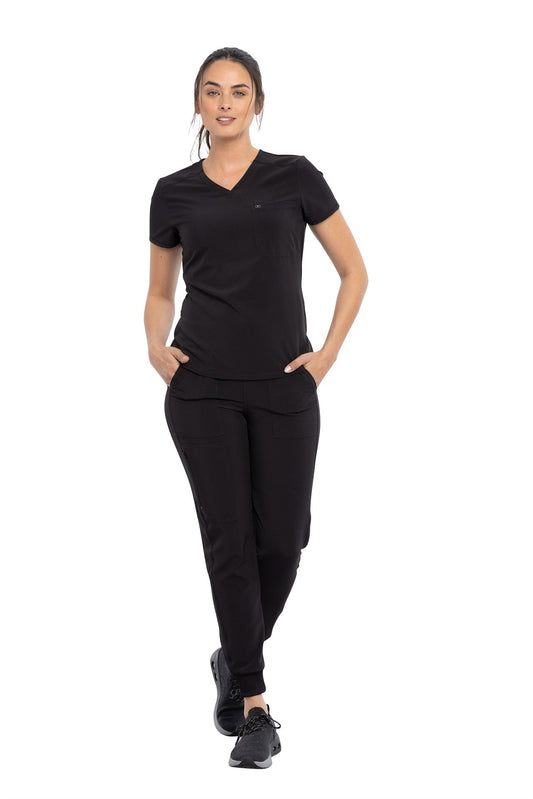 Cherokee Allura Plus Size CKA 690 Tuckable V-Neck Top
