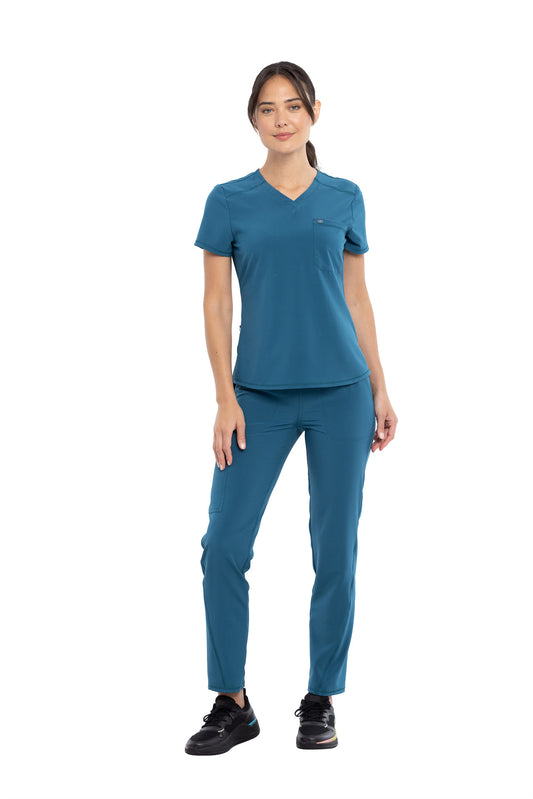 Cherokee Allura CKA 690 Tuckable V-Neck Top