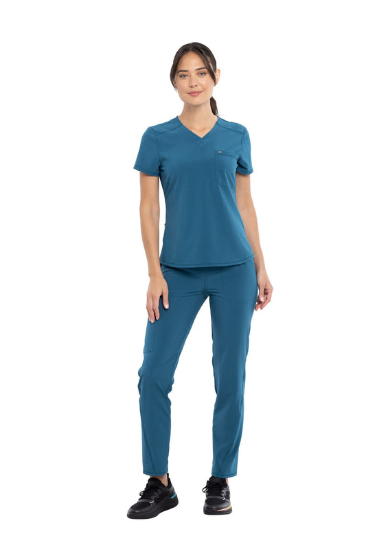 Cherokee Allura Plus Size CKA 690 Tuckable V-Neck Top