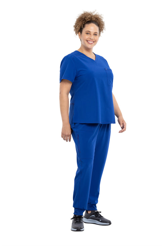 Cherokee Allura CKA 690 Tuckable V-Neck Top
