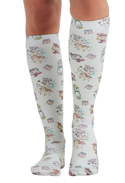 Cherokee Legwear Women's COMFORTSUPPOR Knee High 8-15 mmHg Compression Sock