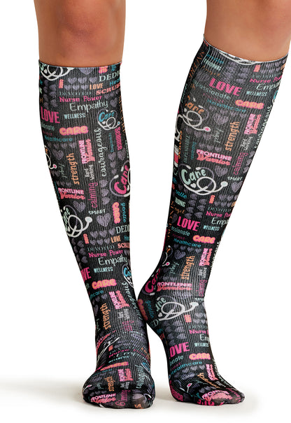 Cherokee Legwear Women's COMFORTSUPPOR Knee High 8-15 mmHg Compression Sock