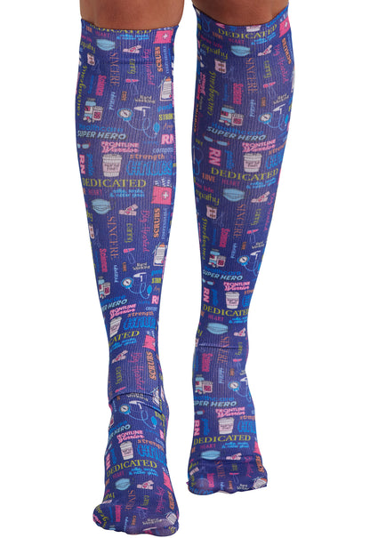 Cherokee Legwear Women's COMFORTSUPPOR Knee High 8-15 mmHg Compression Sock