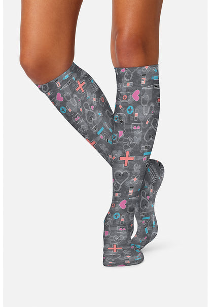 Cherokee Legwear Women's COMFORTSUPPOR Knee High 8-15 mmHg Compression Sock