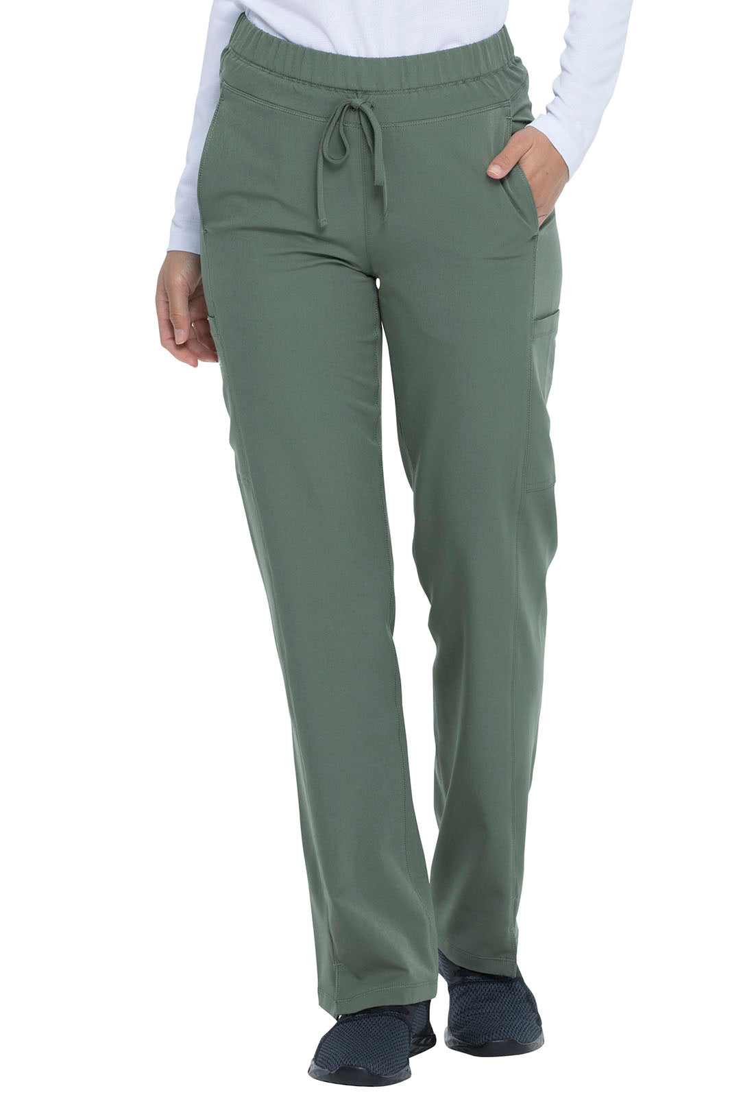 Dickies Dynamix Women's DK130 Mid Rise Straight Leg Drawstring Pant