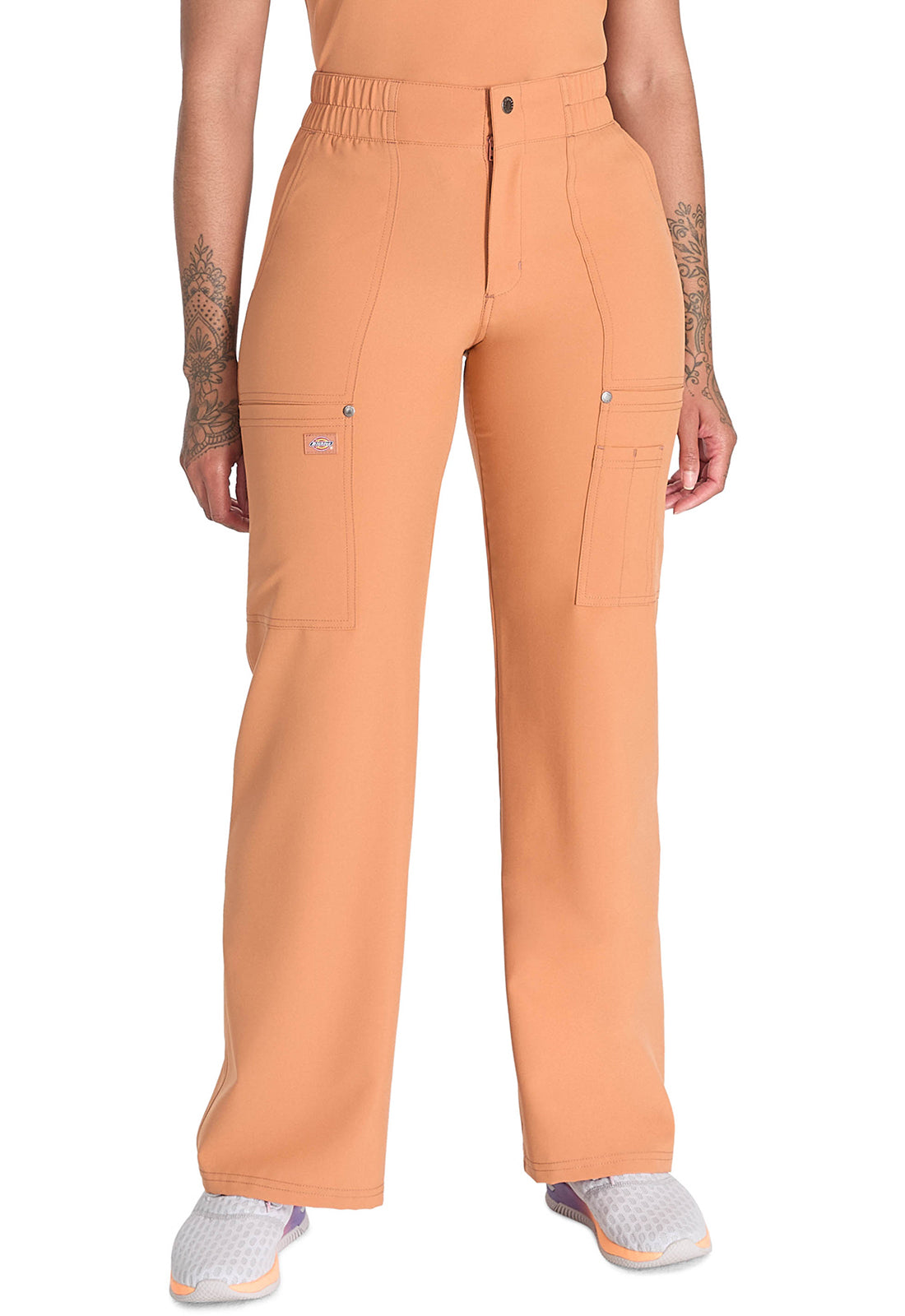 DICKIES EDS NXT Women's DK219 Mid Rise Zip Fly Wide Leg Cargo Pant