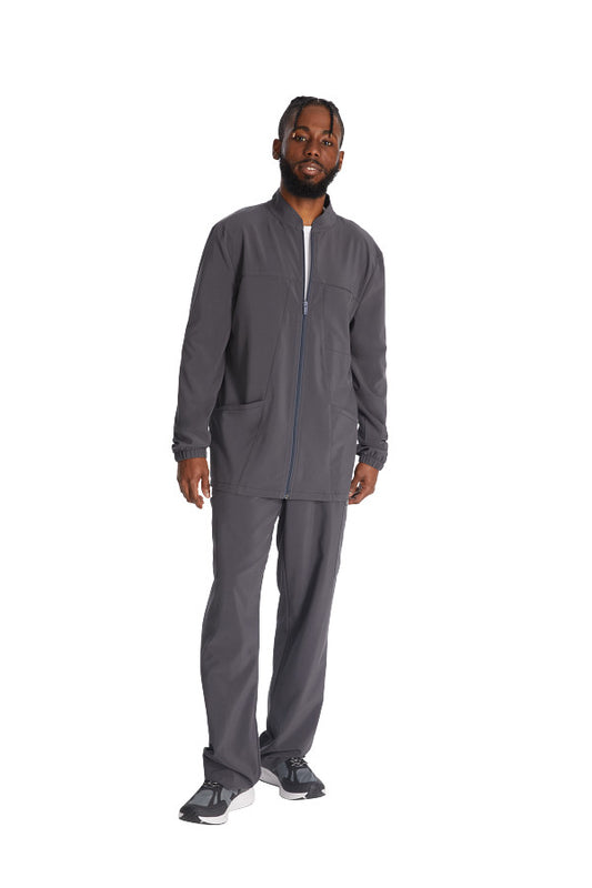 Dickies EDS Essentials DK342 Men's Zip Front 3 Pocket Scrub Jacket