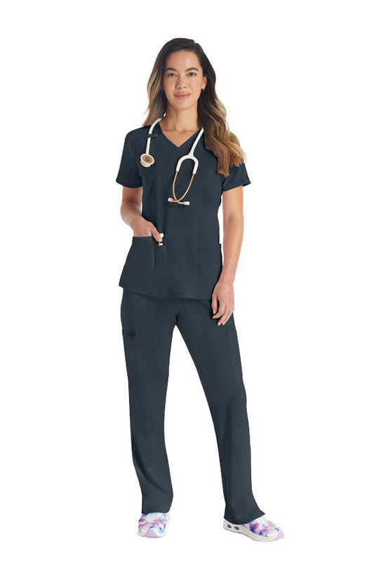 Dickies EDS Essentials DK615 Plus Size Women's V-Neck Solid Scrub Top