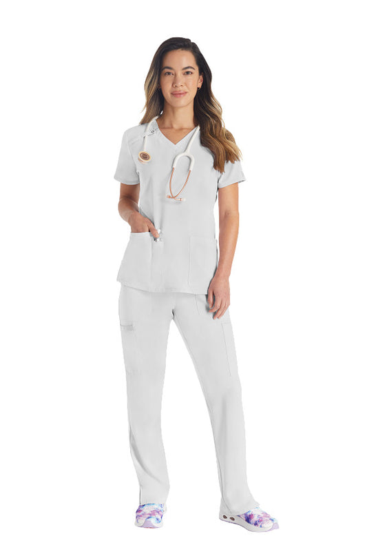 Dickies EDS Essentials DK615 Women's V-Neck Solid Scrub Top