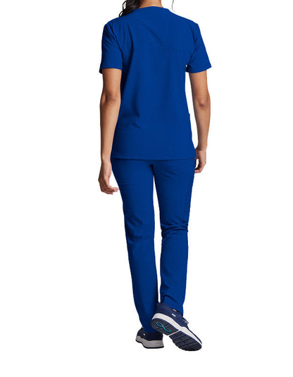 Dickies EDS Essentials DK619 Plus Size Unisex V-Neck Solid Scrub Top