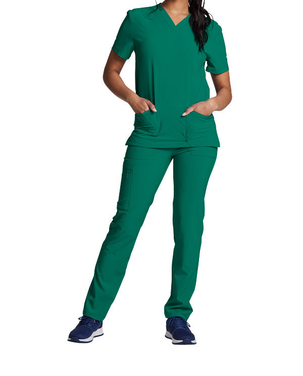 Dickies EDS Essentials DK619 Plus Size Unisex V-Neck Solid Scrub Top