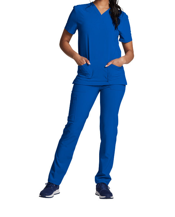 Dickies EDS Essentials DK619 Plus Size Unisex V-Neck Solid Scrub Top
