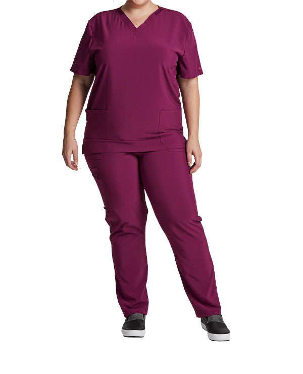 Dickies EDS Essentials DK619 Plus Size Unisex V-Neck Solid Scrub Top