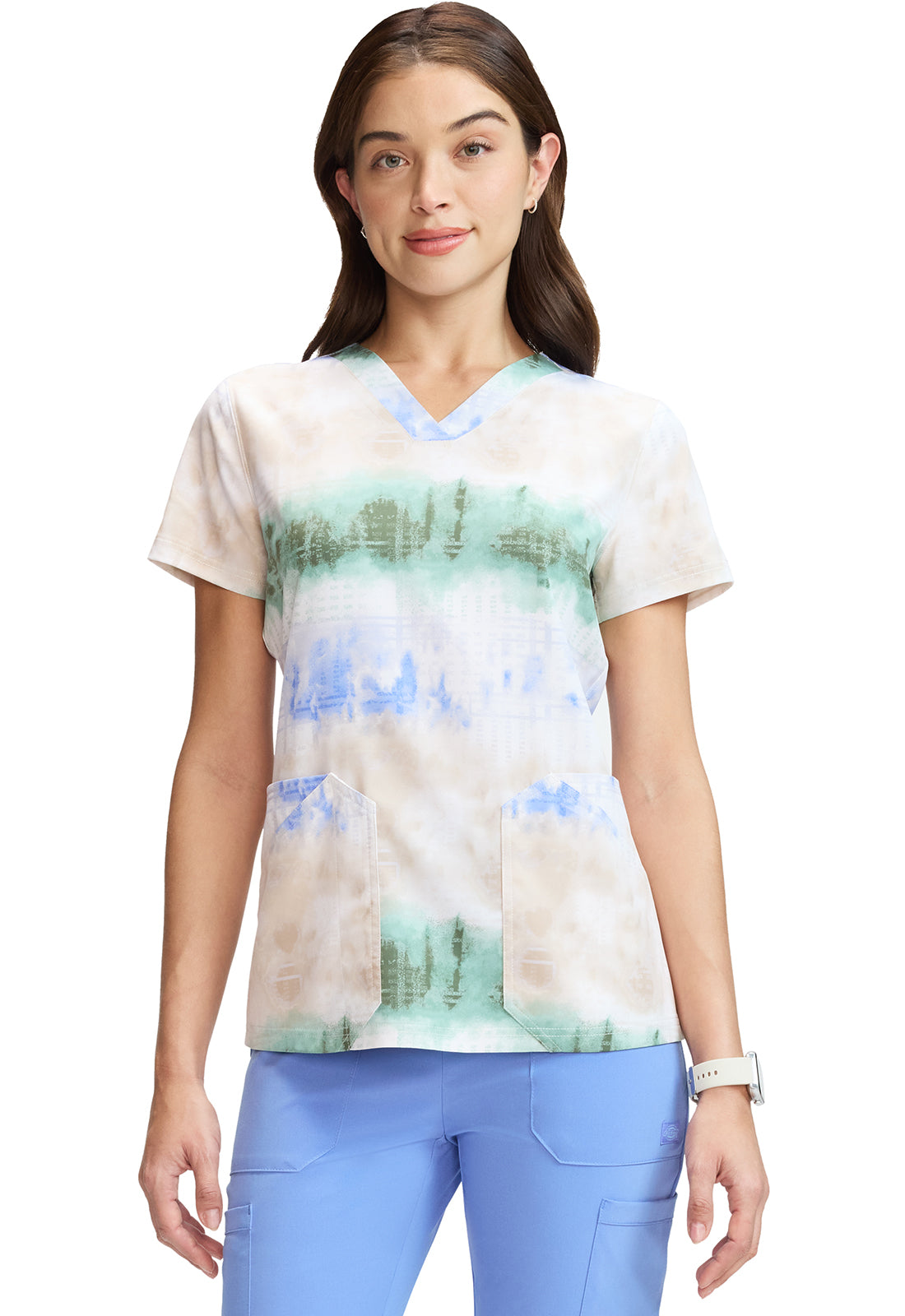 Dickies Prints Women's DK667 V-Neck Print Top