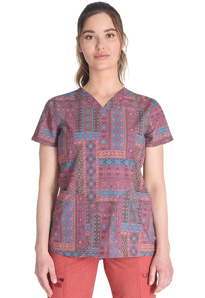 Dickies Prints Women's DK667 V-Neck Print Top