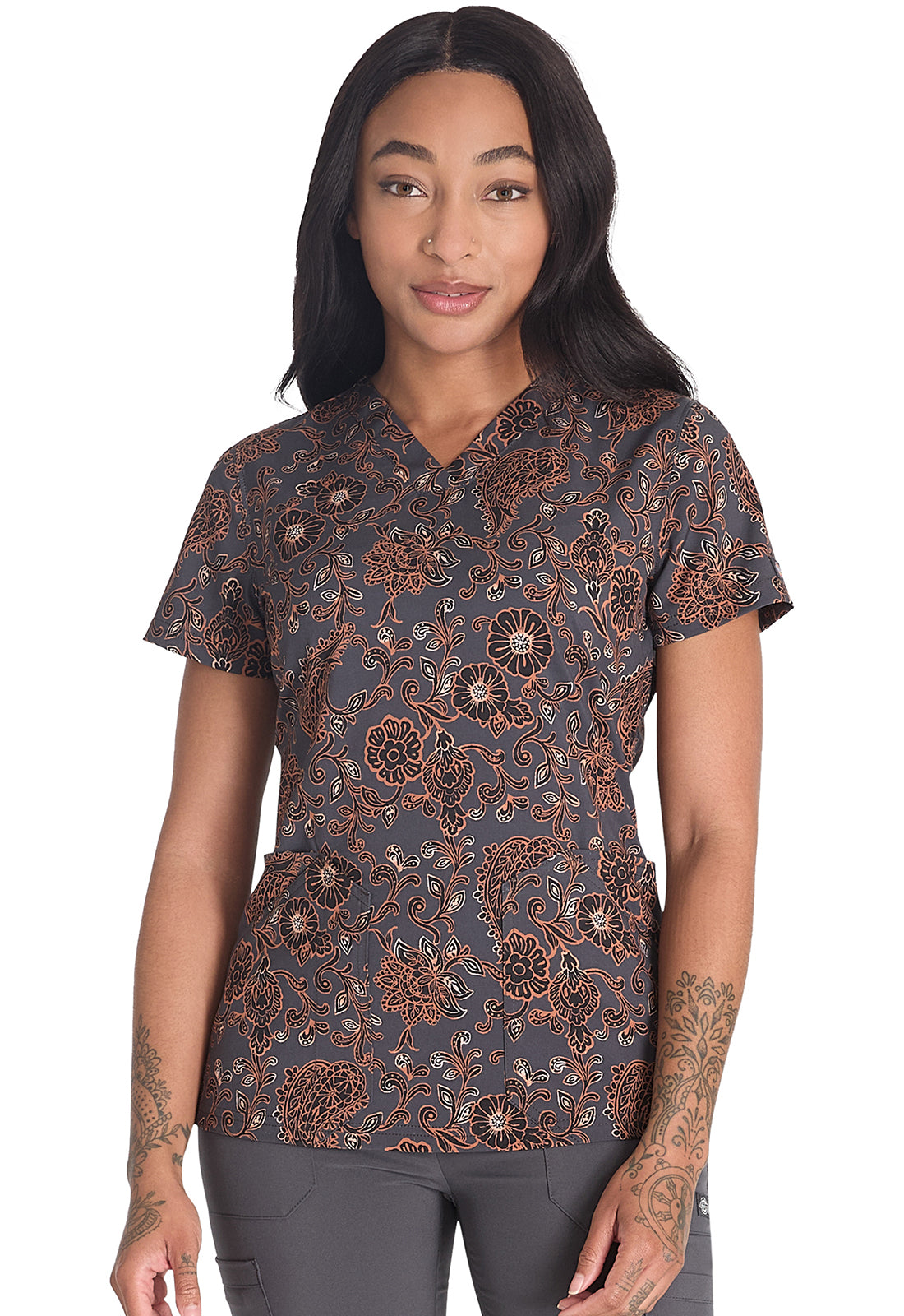 Dickies Prints Women's DK667 V-Neck Print Top