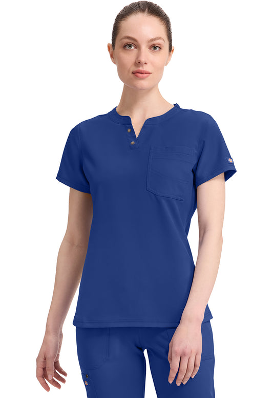 DICKIES EDS NXT Women's DK681 Round Neck Henley Top