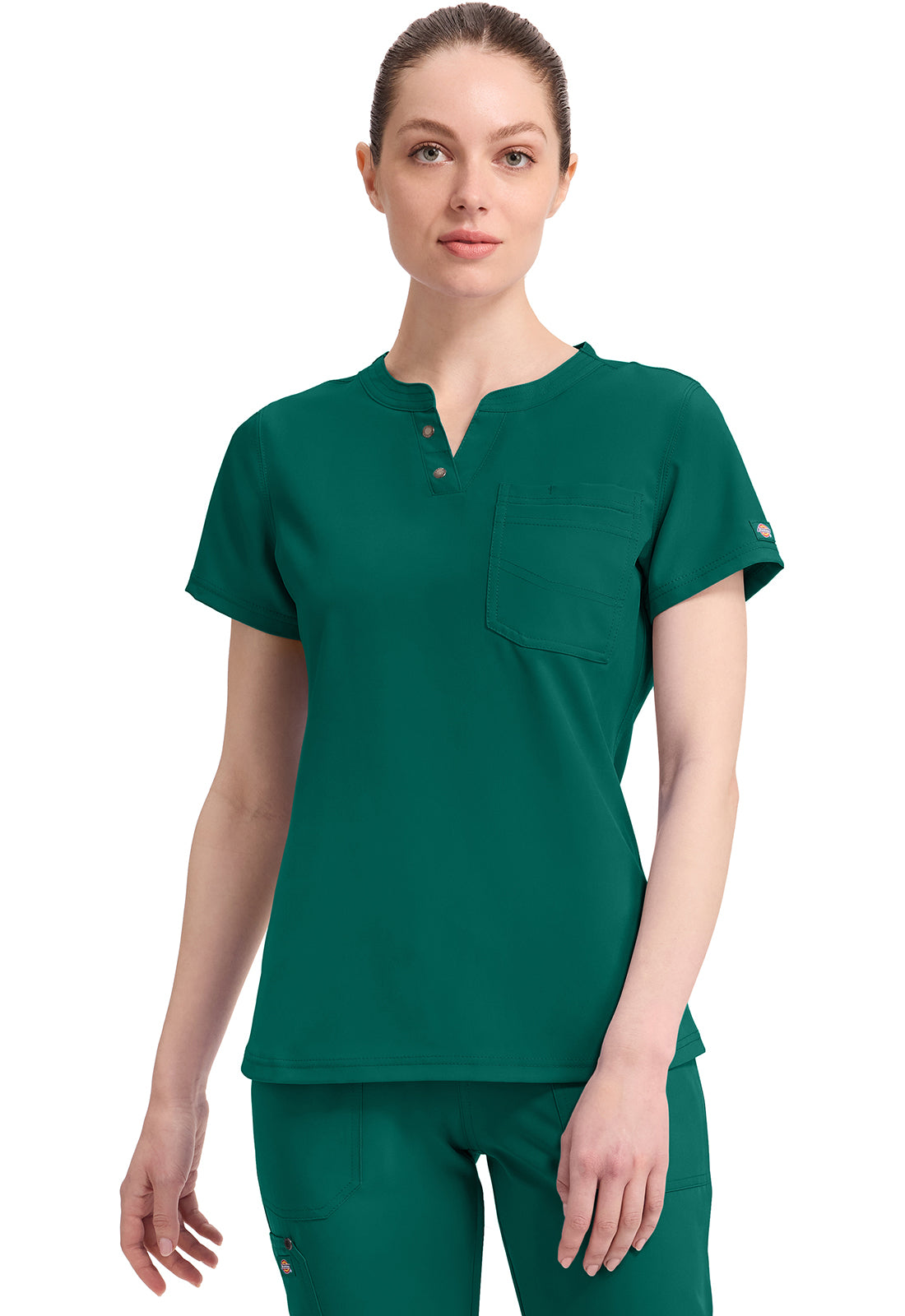 DICKIES EDS NXT Women's DK681 Round Neck Henley Top