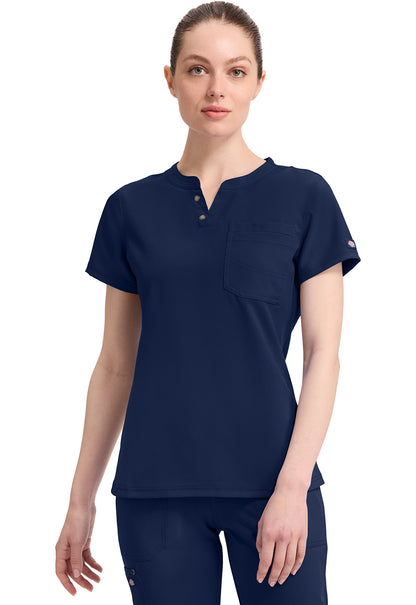 DICKIES EDS NXT Women's DK681 Round Neck Henley Top
