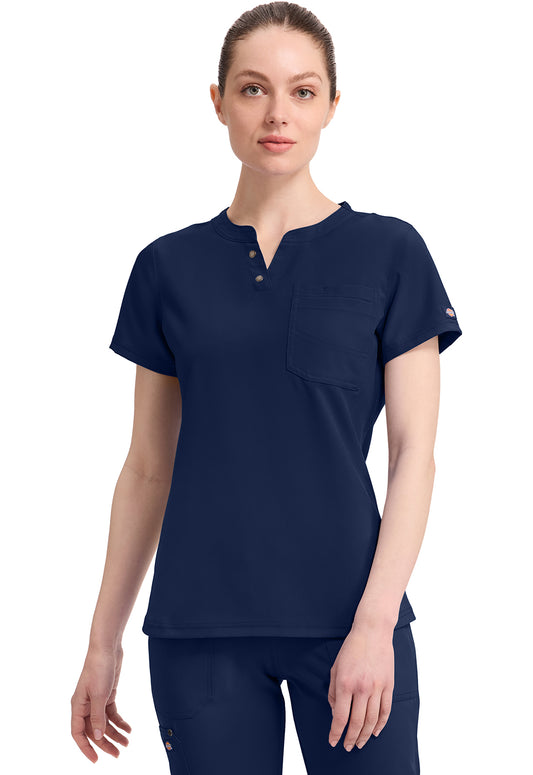 DICKIES EDS NXT Women's DK681 Round Neck Henley Top