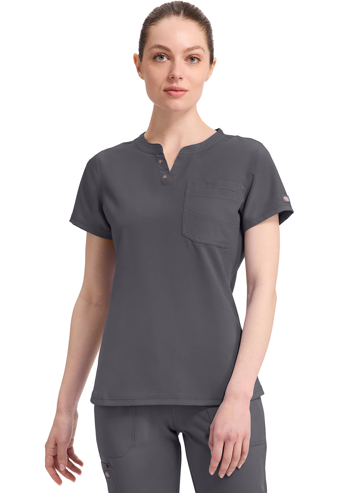 DICKIES EDS NXT Women's DK681 Round Neck Henley Top