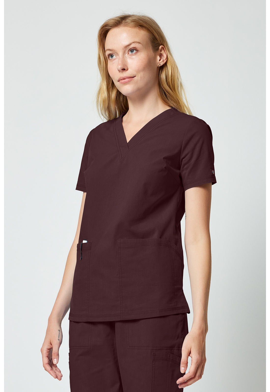 Dickies Forge Women's DK856 Women's V-neck Top – The Uniform Shoppe