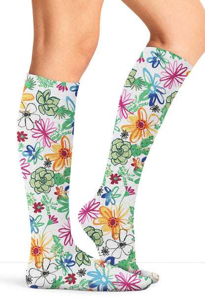 Cherokee Legwear Women's FASHIONSUPPOR Knee High 8-15 mmHg Compression Sock