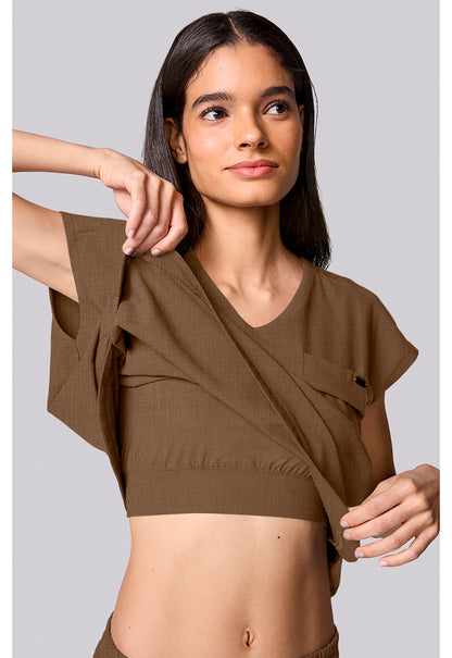 Healing Hands Quest Women's HH00029 Built In Bra Dolman Top