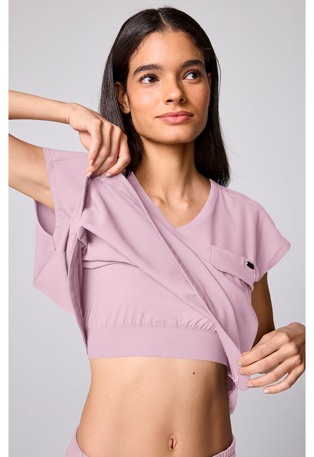 Healing Hands Quest Women's HH00029 Built In Bra Dolman Top