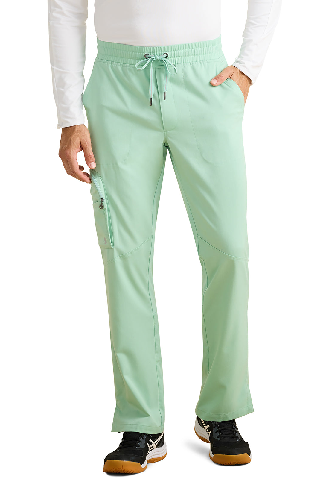 HH X DR KWANE Men's HH006A Virgil Men's Mid Rise Zip Pull-on Pant