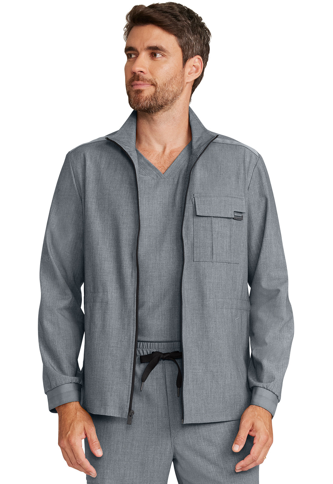 Healing Hands Quest Men's HH361 Men's Zip Front Utility Jacket