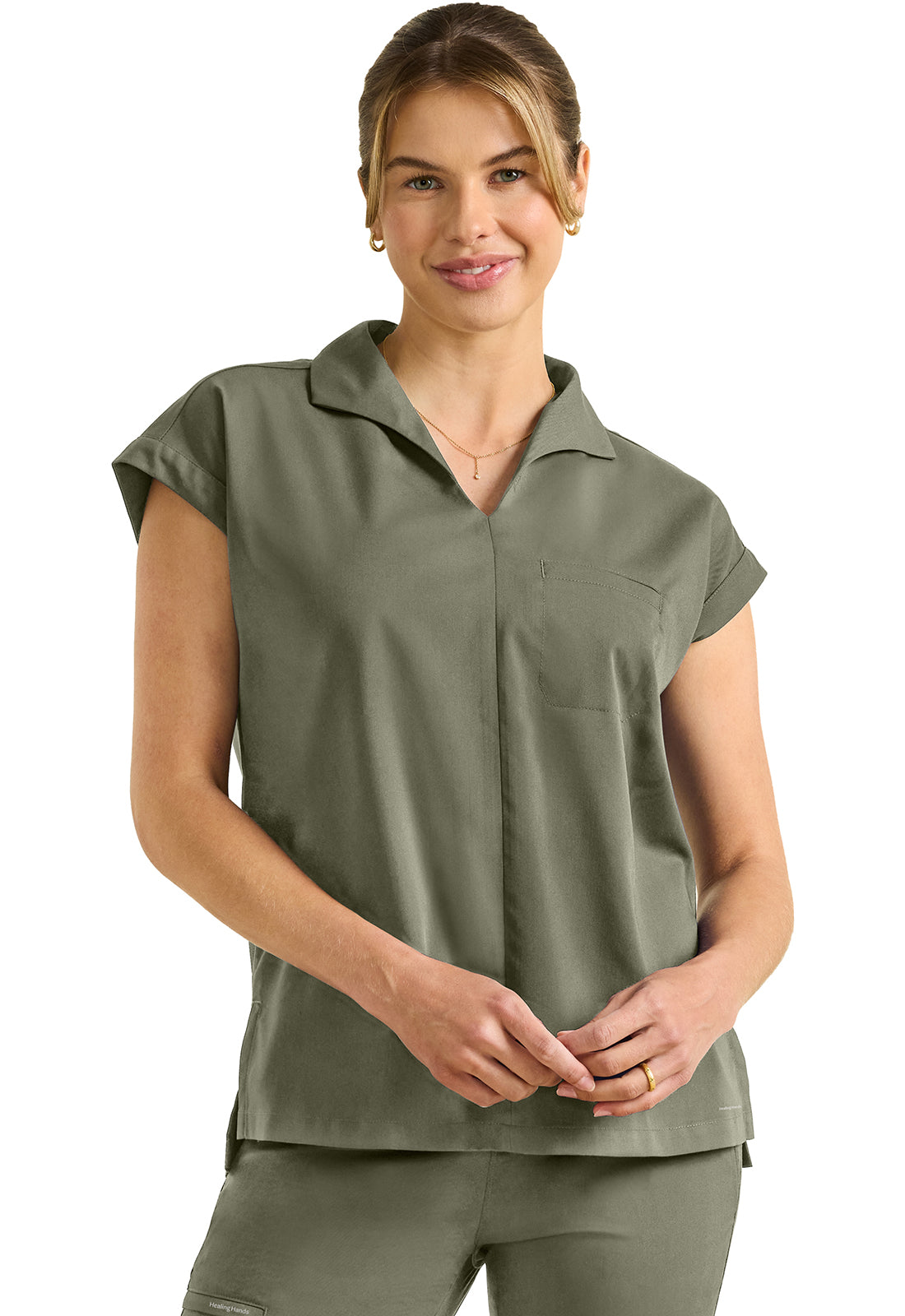 Healing Hands Purple Label Women's HH607 Jazz Collared Tuckable Shirt