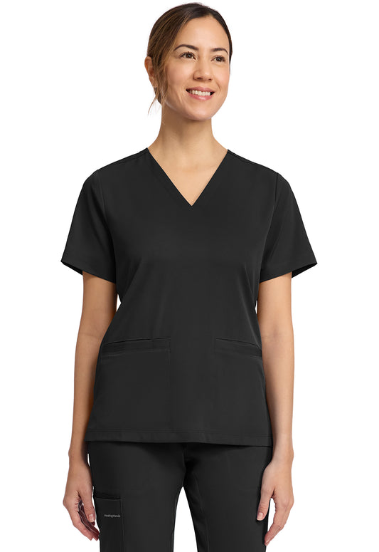 Healing Hands HH Works Women's HH653 Women's 3-Pocket V-Neck Top