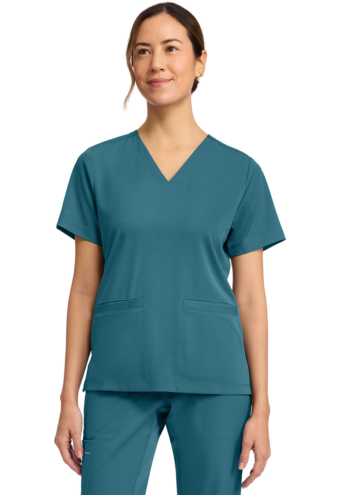 『TEN×HOS NECK BS SV』 Healing Hands HH Works Women's HH653 Women's 3-Pocket V-Neck Top