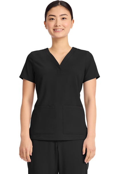 Healing Hands Quest Women's HH751 Women's 3-Pocket Y-Neck Top