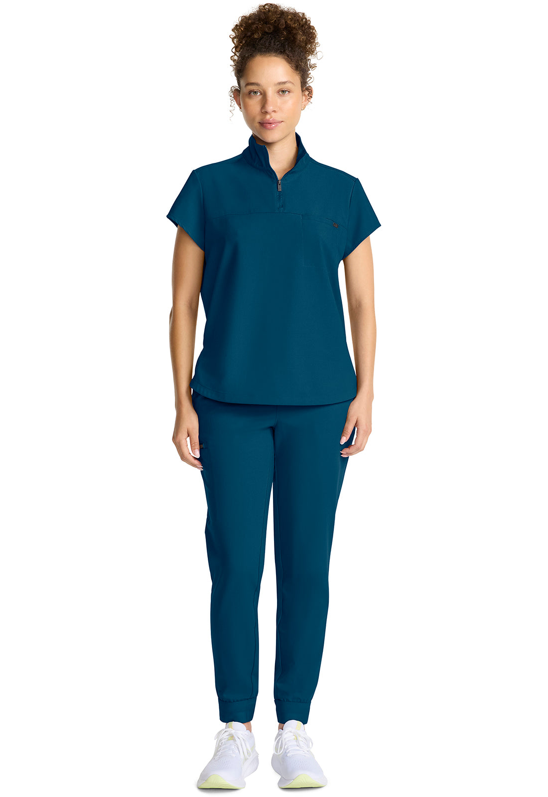 Healing Hands Quest Women's HH752 Women's Partial Zip Stand Collar