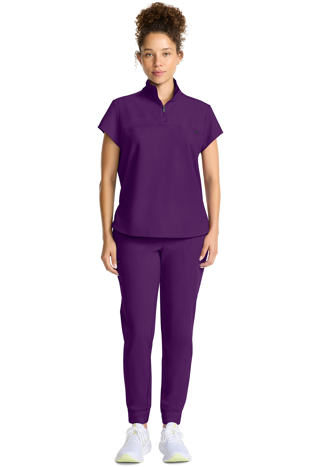 Healing Hands Quest Women's HH752 Women's Partial Zip Stand Collar