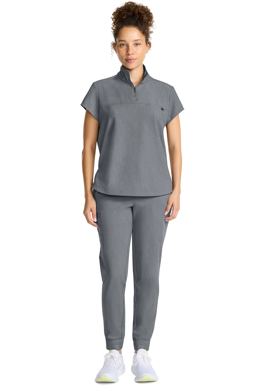 Healing Hands Quest Women's HH752 Women's Partial Zip Stand Collar