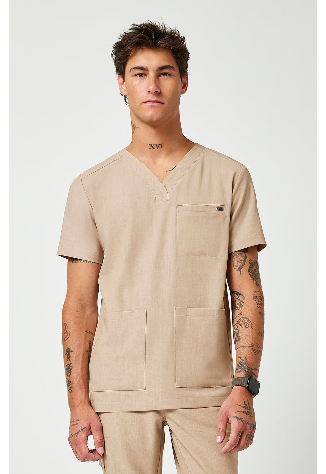 Healing Hands Quest Men's HH753 Men's V-Neck Top