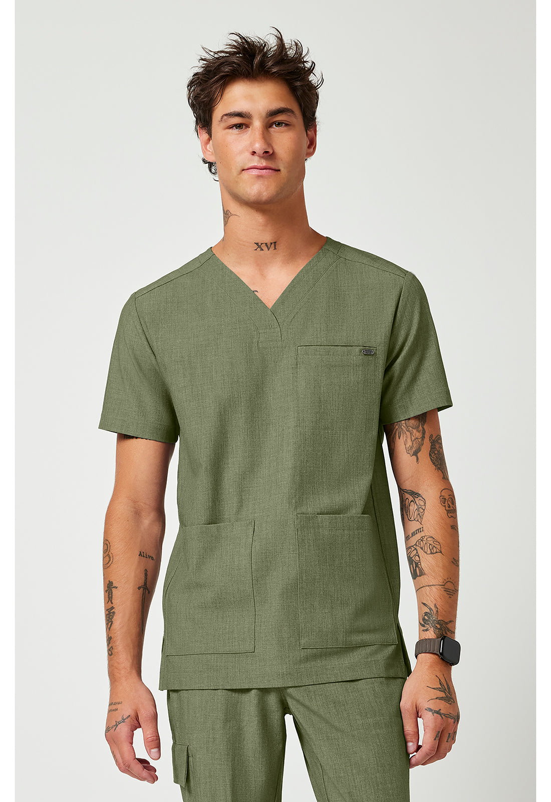 Healing Hands Quest Men's HH753 Men's V-Neck Top