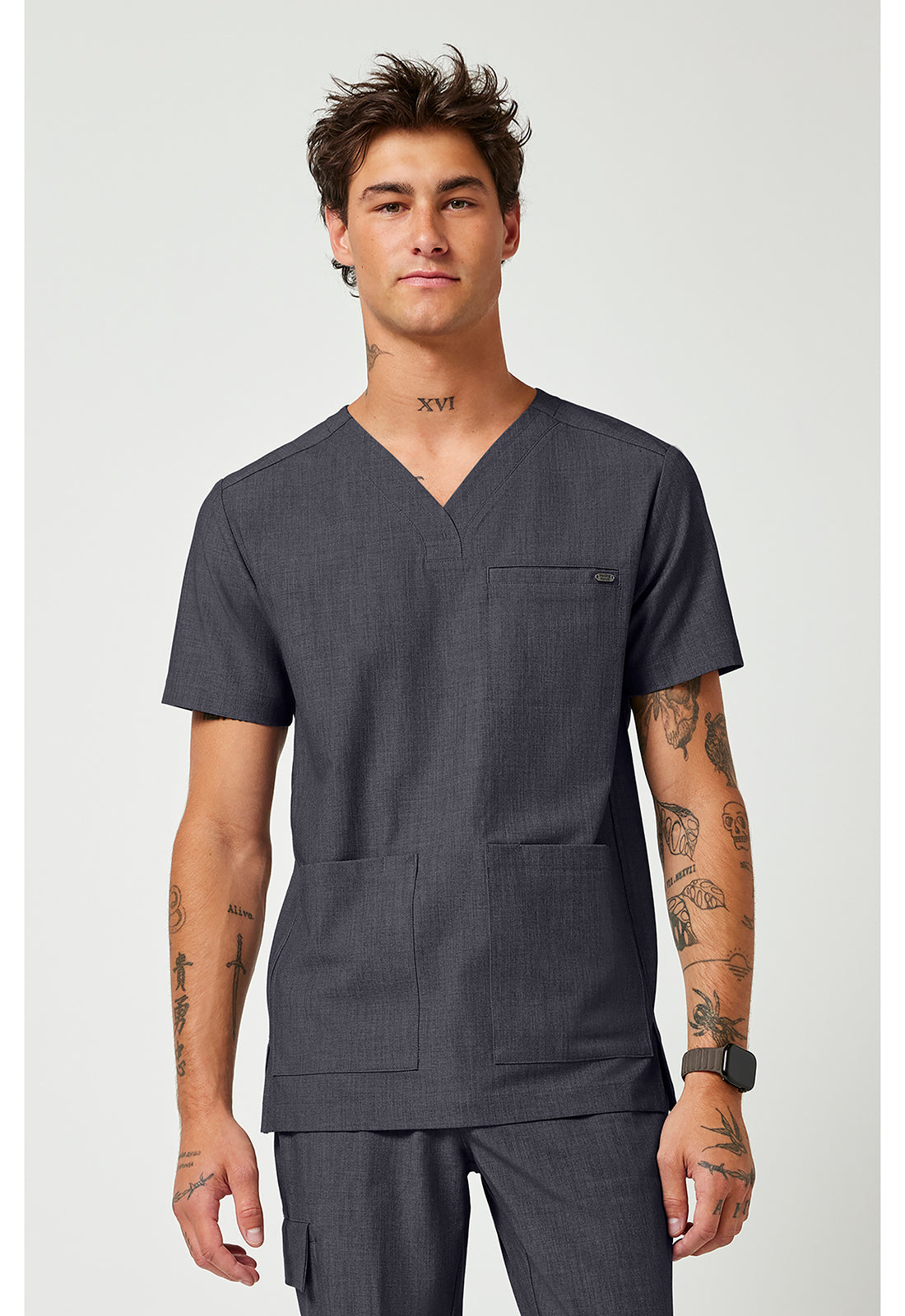 Healing Hands Quest Men's HH753 Men's V-Neck Top