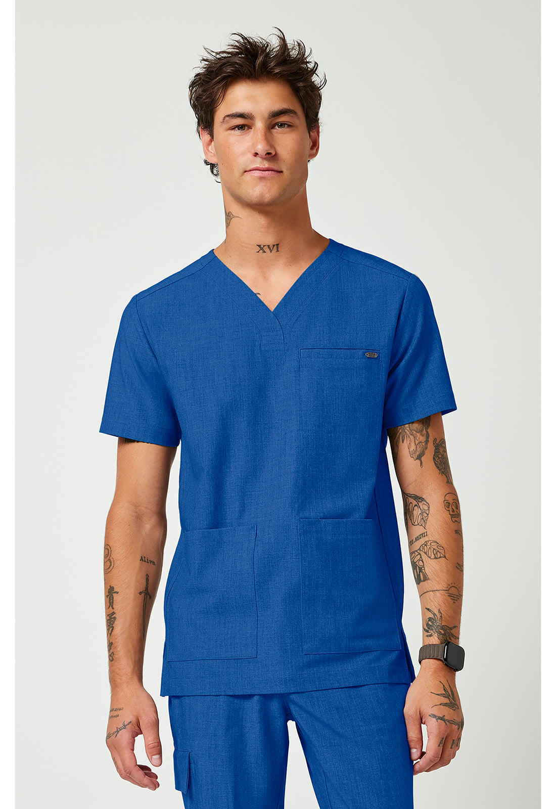 Healing Hands Quest Men's HH753 Men's V-Neck Top