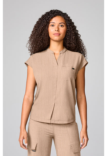 Healing Hands Quest Women's HH757 Mandarin Collar Top
