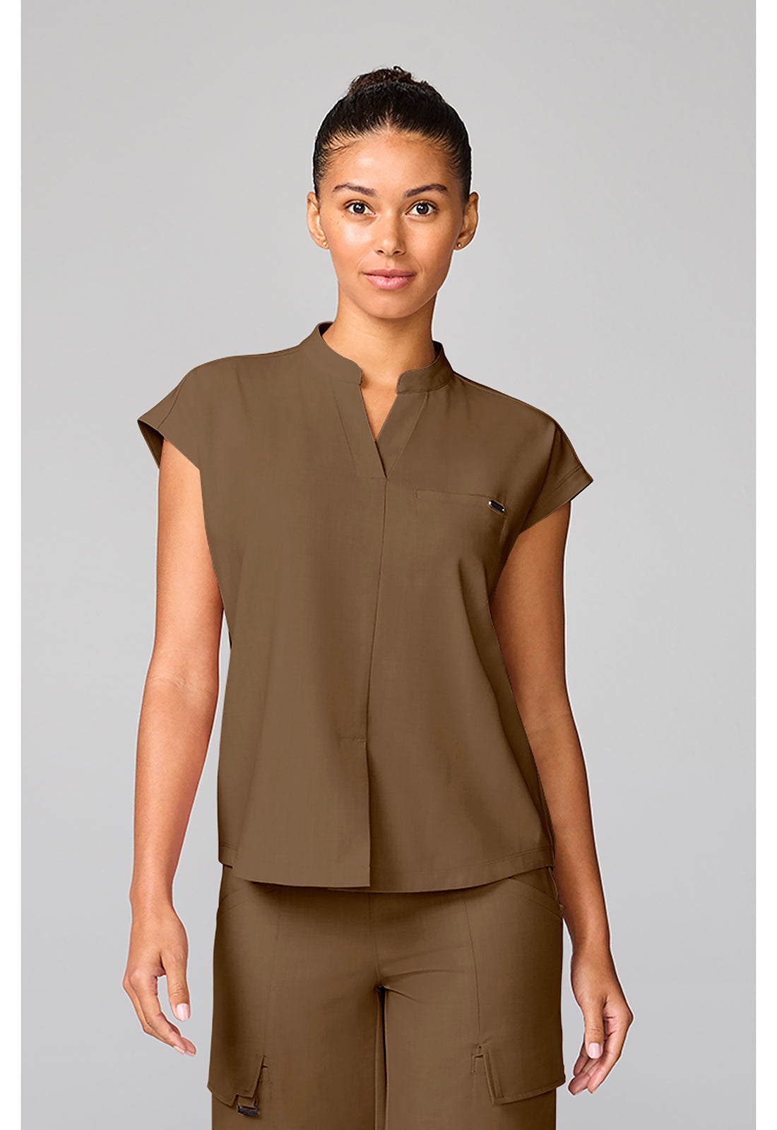 Healing Hands Quest Women's HH757 Mandarin Collar Top